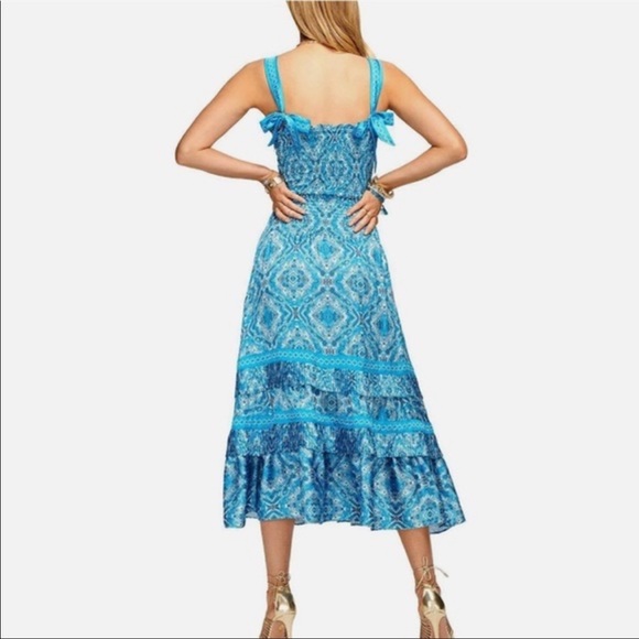 Ramy Brook Printed Sia Smocked Midi Dress - Picture 4 of 4
